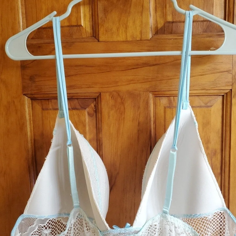 Secret Treasures Lace Short Babydoll White XXXL